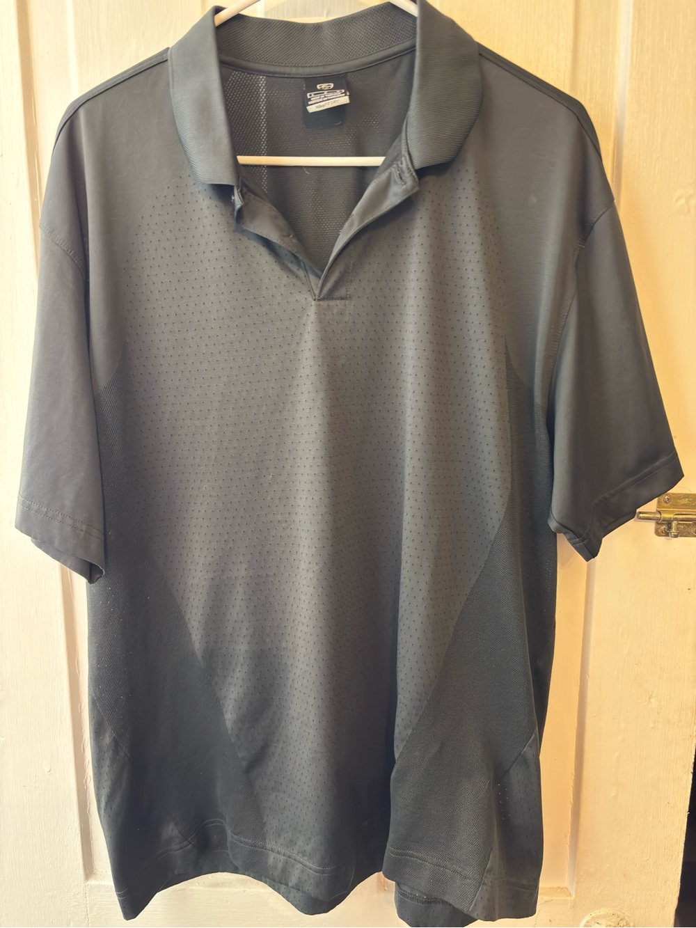 Nike Men's Gray Snap-Front Athletic Polo